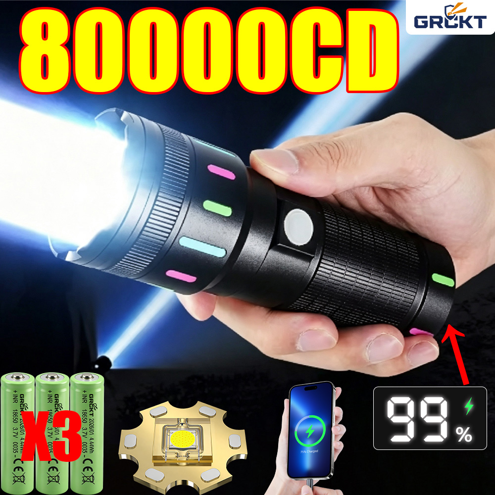 Fishing Light - 80000CD Most Powerful LED Flashlight High