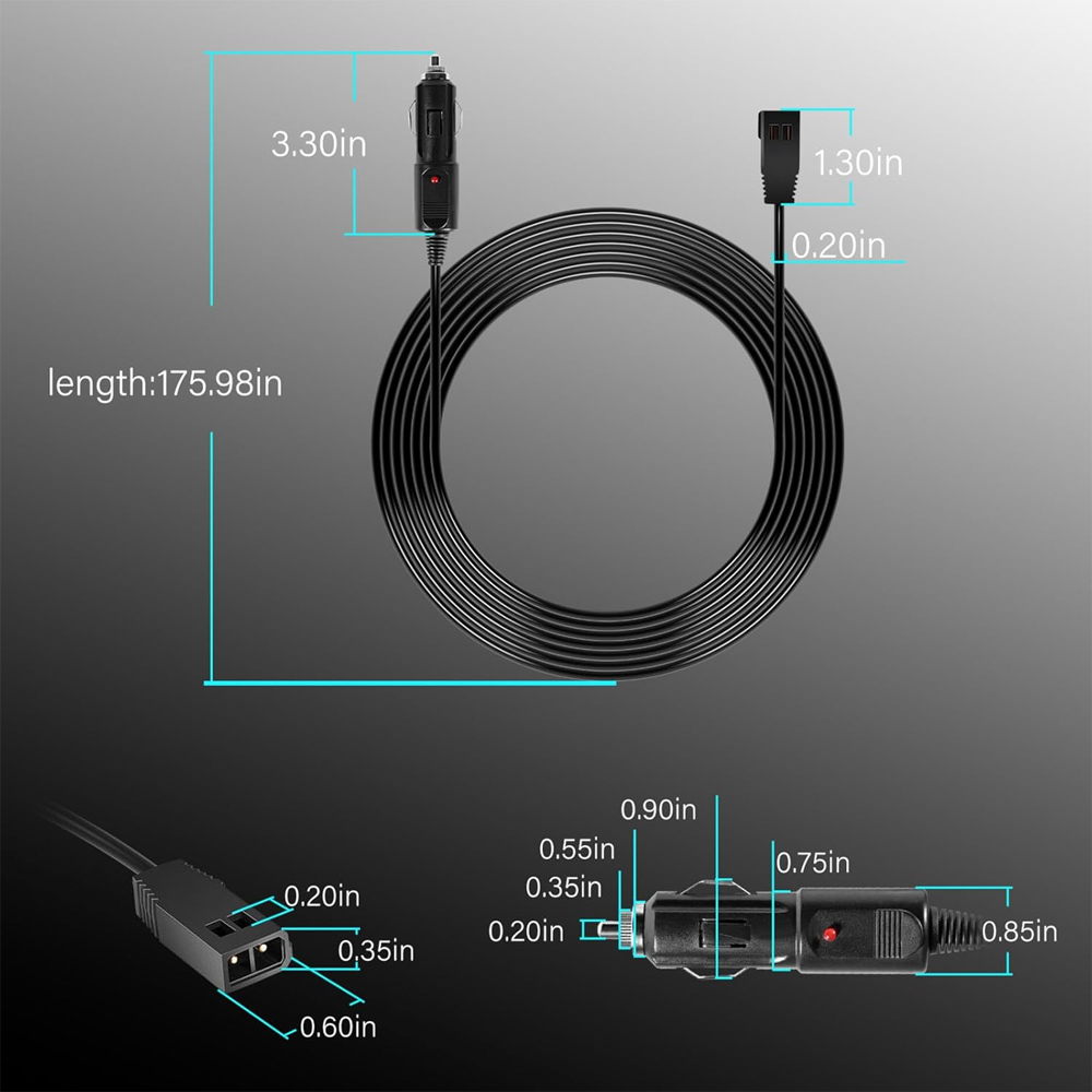12V DC Port Power Cord 720105- - огляд і ціна Fish Finder Charger