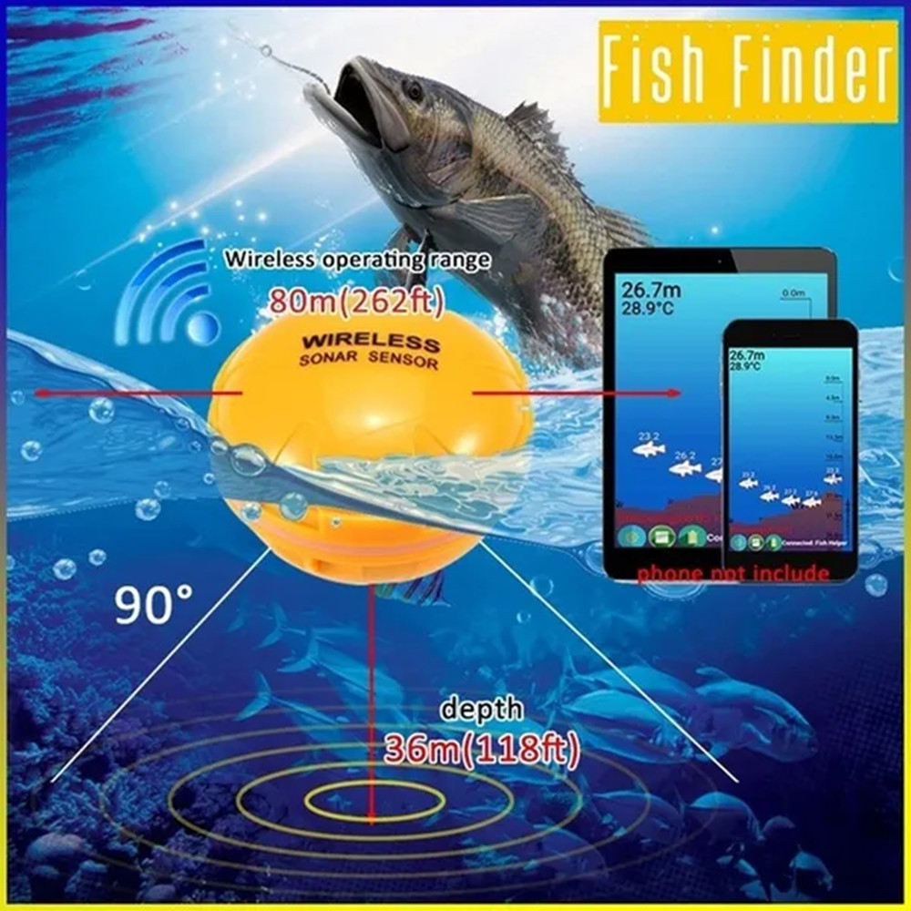 PUPOPAN 100M Brand New Smart P - огляд і ціна Fishing Depth Finder
