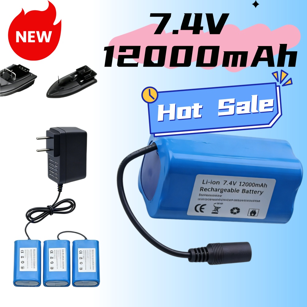 7.4V 12000mAh Battery with USB - огляд і ціна Fish Finder Charger